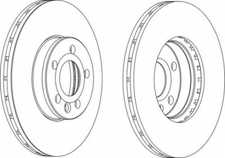 Гальмівний диск FERODO DDF1559C