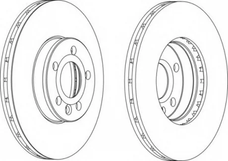 Тормозной диск FERODO DDF1559C