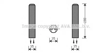 Осушувач кондицiонера AVA COOLING MZD234