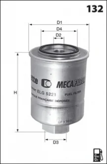 " Фільтр палива OEM Mazda" MECAFILTER ELG5269