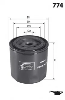 " Фільтр оливи OEM Ford" MECAFILTER ELH4081