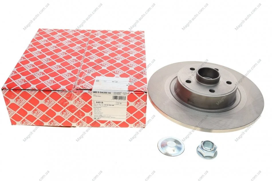 TARCZA HAMULC.+ЈOЇYSKO(ZEST. 1 SZT) RENAULT TYЈ FEBI BILSTEIN 44018 (фото 1)