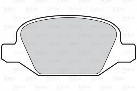 Klocki hamulcowe FIRST PUNTO F500 07/07> ty│ Valeo 302024