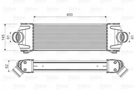 INTERCOOLER FORD TRANSIT 2,2TDCI 06- Valeo 818550 (фото 1)