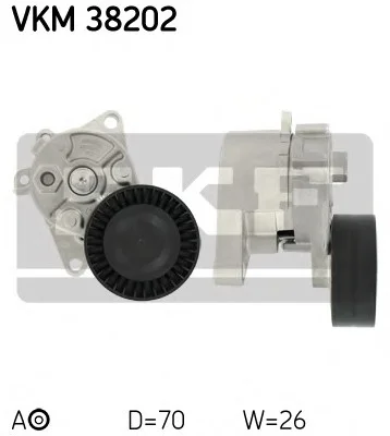 Натяжное устройство, клинового ремня (произ-во) SKF VKM38202 (фото 1)