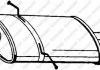 Глушник, алюм. сталь, середн. частина MERCEDES B180 2.0CDi (03/05-05/07) (175-003) BOSAL 175003 (фото 1)