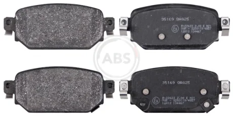 KLOCKI HAMULC. MAZDA 3 16- TYЈ A.B.S. 35169
