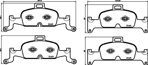 Колодки тормозные BREMBO P85164 (фото 1)