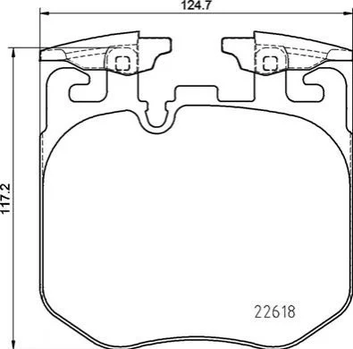 Колодки тормозные BREMBO P06106 (фото 1)