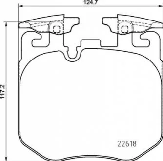 Гальмівні колодки дискові BREMBO P06106
