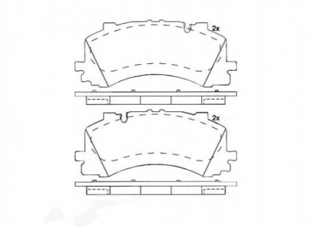 Гальмівні колодки дискові BREMBO P85170