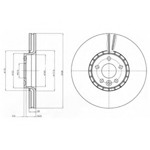 Тормозной диск Delphi BG9085