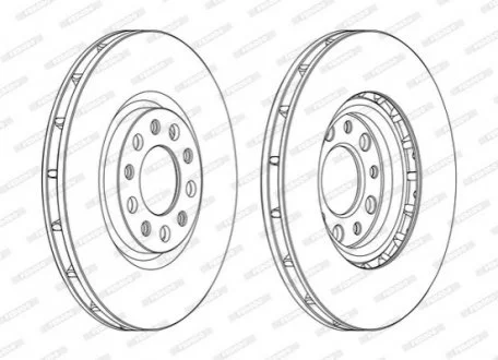Гальмівний диск FERODO DDF1451C
