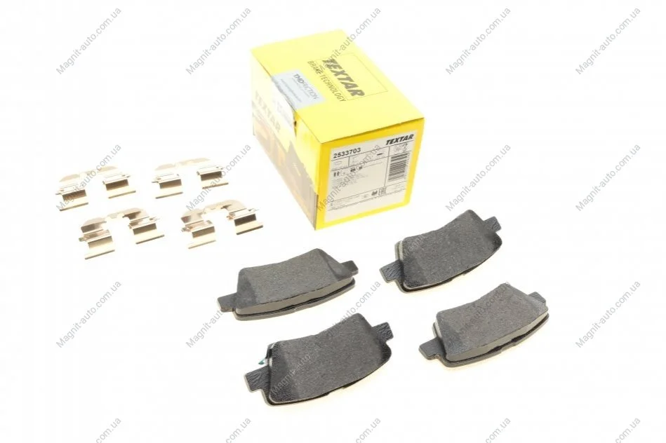 KLOCKI HAMULCOWE KIA CARENS/SPUL 13> HYUNDAI I30 11> TYL 15,7MM KPL TEXTAR 2533703 (фото 1)