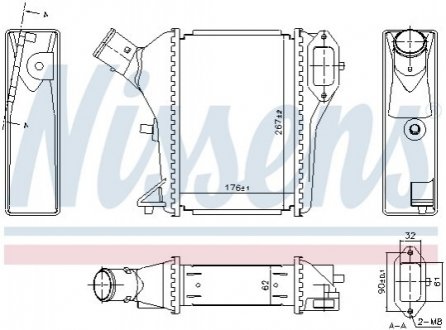 CHгODNICA POWIETRZA HONDA CR-V 1,6D 12- NISSENS 961423