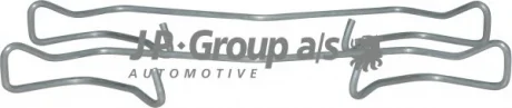 Комплектующие, колодки дискового тормоза JP GROUP 1163651210