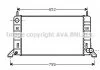 Радиатор, охлаждение двигателя AVA QUALITY COOLING AVA COOLING FD2078 (фото 1)