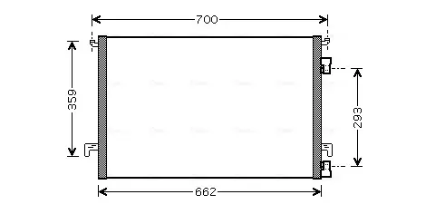 Конденсатор, кондиционер AVA QUALITY COOLING AVA COOLING OLA5397 (фото 1)