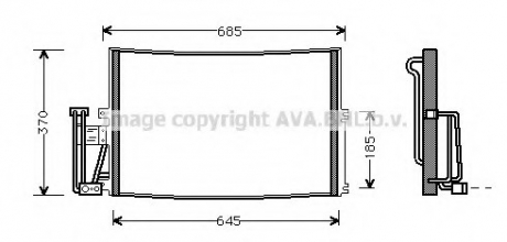 Конденсатор, кондиционер AVA QUALITY COOLING AVA COOLING OLA5241