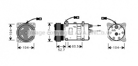 Компрессор, кондиционер AVA QUALITY COOLING AVA COOLING CNAK222