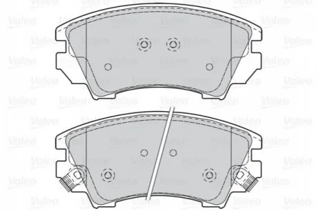 Гальмівні колодки дискові CHEVROLET/OPEL Malibu/AstraJ/Cascada/InsigniaA/Zafira "1,4-2,4 "F "08>> Valeo 302117