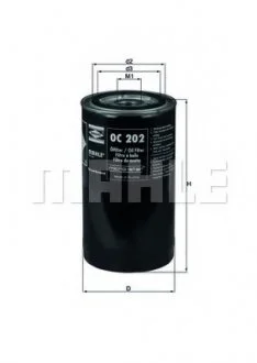 Масляный фильтр KNECHT MAHLE / KNECHT OC 202