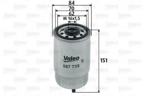 Топливный фильтр Valeo 587735