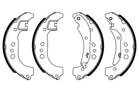 Гальмівні колодки барабанні AUDI/SEAT/SKODA/VW \'\'17>> BOSCH 0 986 487 959