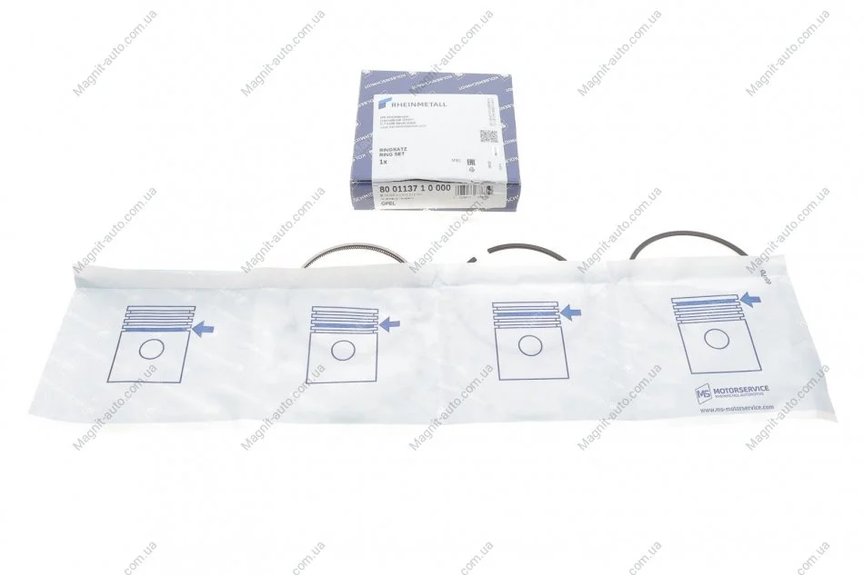 PIERМCIENIE TгOKOWE ASTRA 1,7CDTI 11- STD KOLBENSCHMIDT 800113710000 (фото 1)