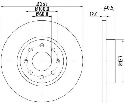Тормозной диск MINTEX MDC1838 (фото 1)
