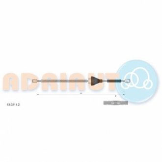 Тросик стояночного тормоза ADRIAUTO 13.0211.2