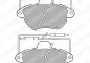 Комплект тормозных колодок переднего., PEUGEOT 605 2.0-3.0 06.89-09.99 Delphi LP741 (фото 1)