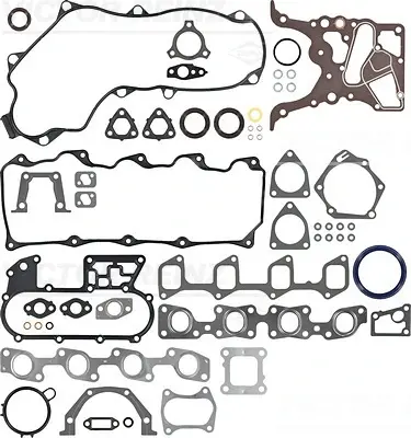 Комплект прокладок двигуна TOYOTA 2L-T, 2L-TE VICTOR REINZ ="015275002" (фото 1)