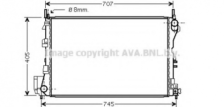 Радiатор AVA COOLING OL 2340