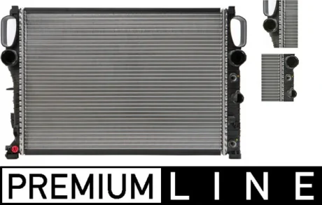 Радіатор 456 mm MERCEDES E-Class W211 MAHLE / KNECHT ="CR512000P"