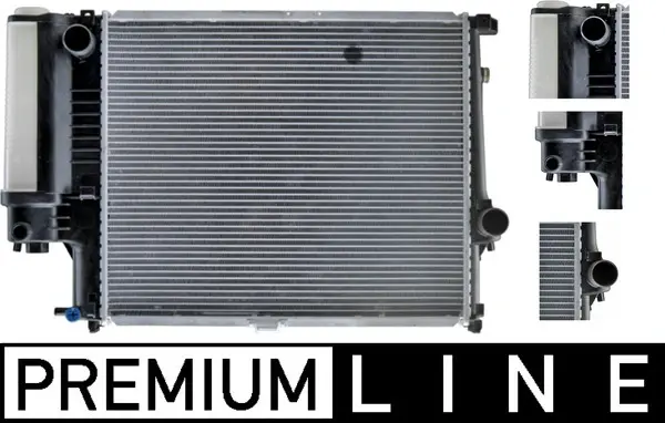 Радіатор 436 mm BMW 5 (E34) MAHLE / KNECHT ="CR327000P" (фото 1)