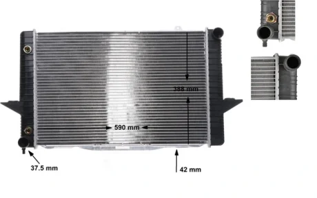 Радіатор 388 mm VOLVO MAHLE / KNECHT ="CR164000S"