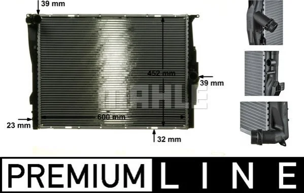 Радіатор 460 mm BMW MAHLE / KNECHT ="CR1090000P" (фото 1)