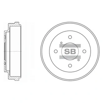 Барабан гальмівний Hi-Q (SANGSIN) SD4212