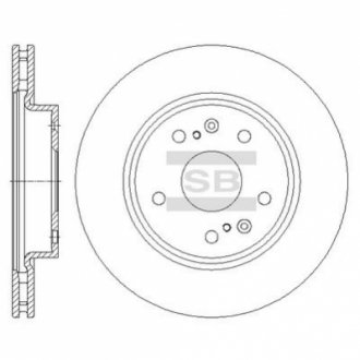 Диск гальмівний Hi-Q (SANGSIN) SD4810