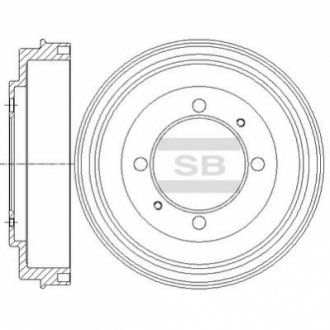 Диск гальмівний Hi-Q (SANGSIN) SD4318