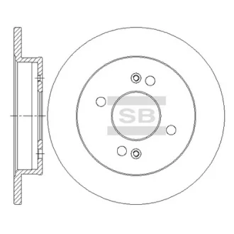 Диск тормозной Hi-Q (SANGSIN) SD2045