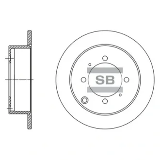 Диск гальмівний Hi-Q (SANGSIN) SD1138