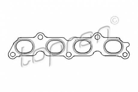 Прокладка, выпускной коллектор TOPRAN TOPRAN / HANS PRIES 301 863