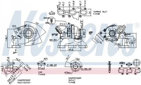 Компресор, наддув VW POLO (2009) 1.2 TDI/TDI BLUEMOTION NISSENS 93071