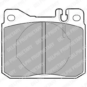Тормозные колодки дисковые MERCEDES 200(W123)/300(W126)/450(R107) "F "79-91 Delphi LP221