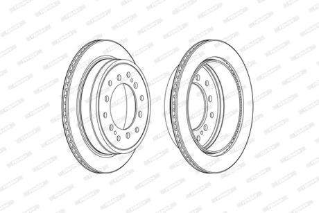 Диск тормозной FERODO DDF2505C