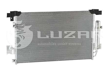 Радиатор кондиционера Lancer 1.5/1.8/2.0 (07-) АКПП,МКПП с ресивером LUZAR LRAC 1104 (фото 1)