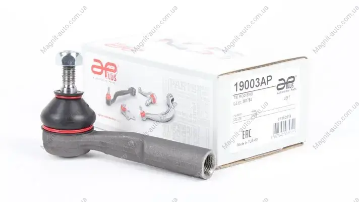 Наконечник рульової лів Peugeot Bipper / Alfa Romeo MiTo / Nemo / Punto / Corsa (06-) (заміна для 16256AP) APPLUS APLUS 19003AP (фото 1)