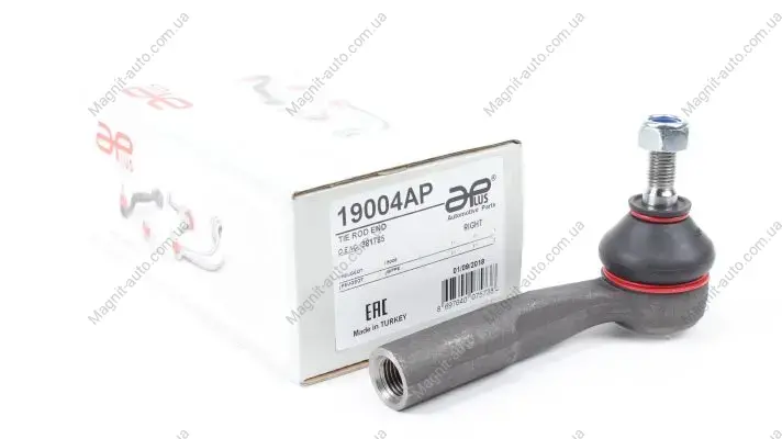 Наконечник рульової прав Bipper / Alfa Romeo MiTo / Nemo / Punto / Corsa (06-) (заміна для 16257AP) APPLUS APLUS 19004AP (фото 1)